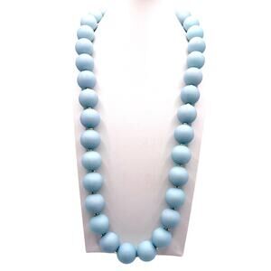 Gorjana Iris Statement Sky Blue Lucite Necklace New with Tag